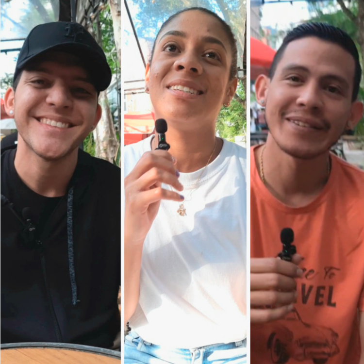 Reinaldo José, Naomi Michelle y Johan, tres ‘bacanes’ que le ponen todo el corazón a su trabajo. / FOTOS: DANIEL GONZÁLEZ.