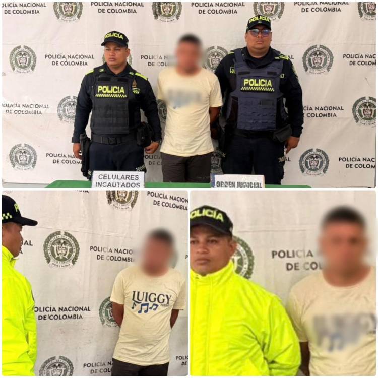 Capturado presunto responsable del homicidio de un mecánico en Caucasia. FOTOS: POLICÍA ANTIOQUIA