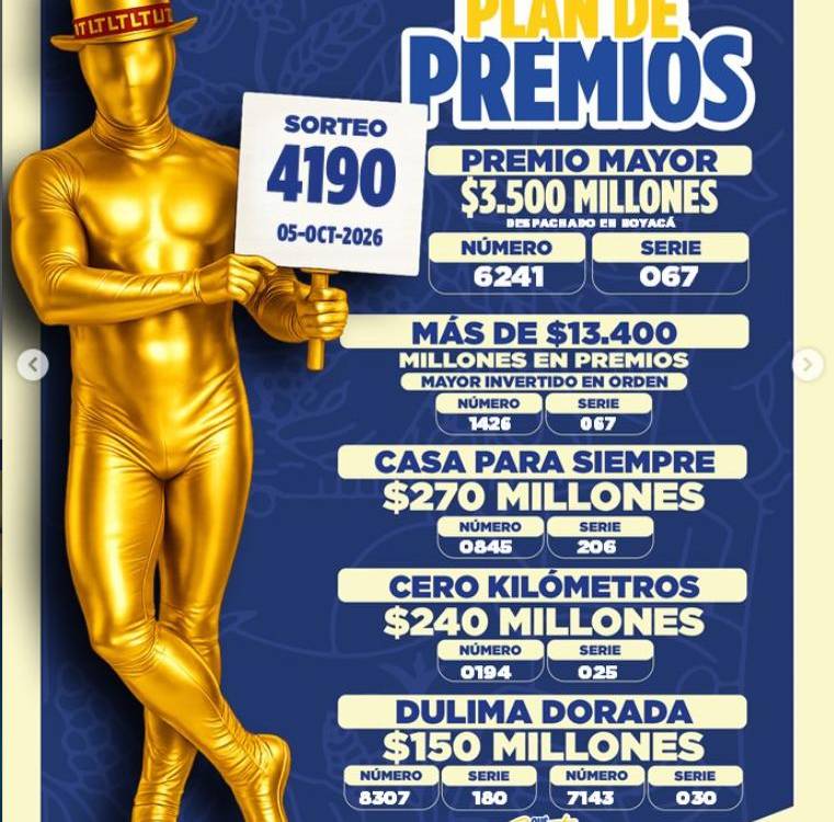<span class=mln_uppercase_mln>/FOTO:</span><b><span class=mln_uppercase_mln> LOTERÍA DEL TOLIMA</span></b>