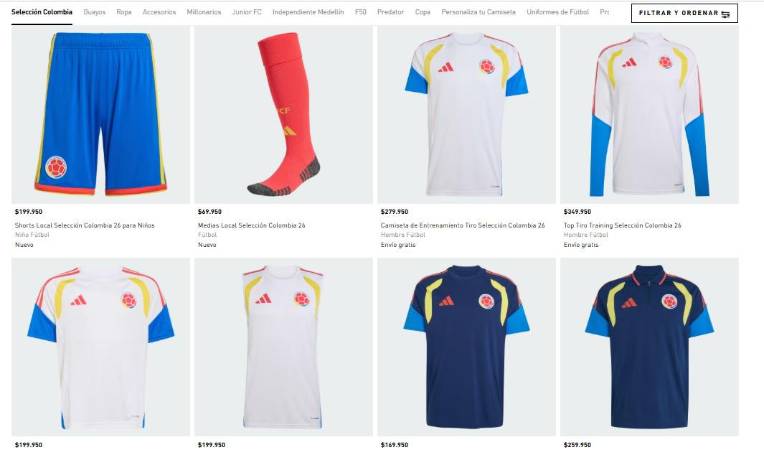 ¡Hasta crop tops! No es solo la camiseta, Colombia presentó toda una línea de prendas para el Mundial