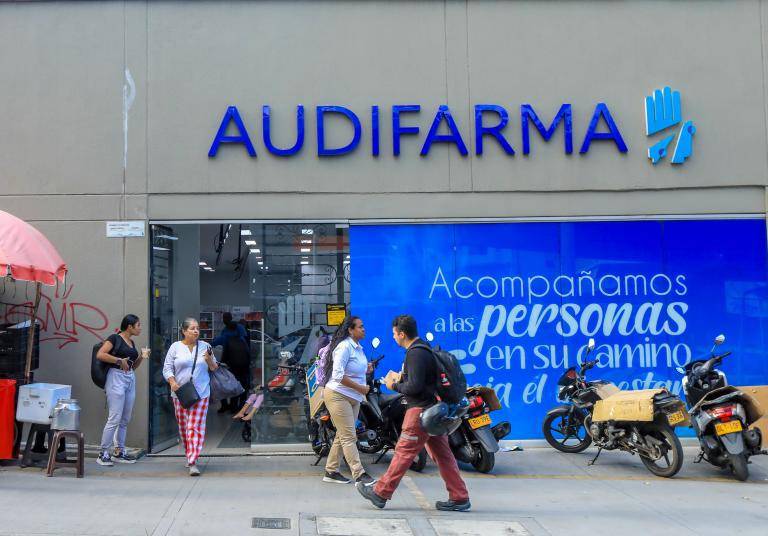 Una de las sedes de Audifarma donde habría irregularidad en la entrega de medicamentos. <b><span class=mln_small-caps_mln>/ FOTO: ESNEYDER GUTIÉRREZ</span></b>