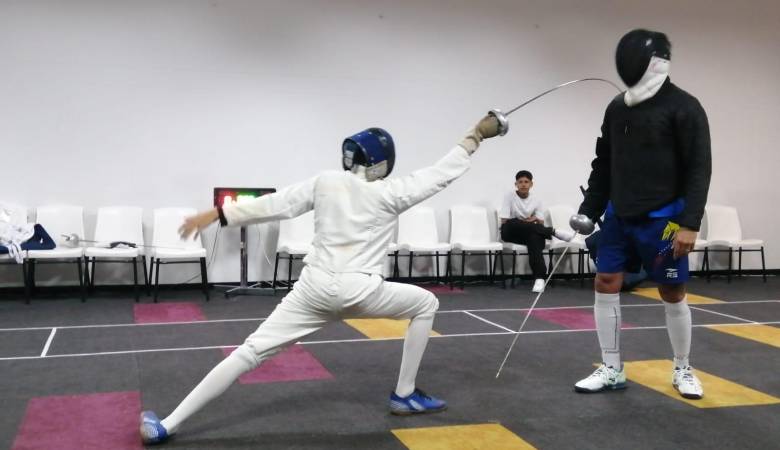 Mikhail en la práctica de su deporte. FOTO: CORTESÍA