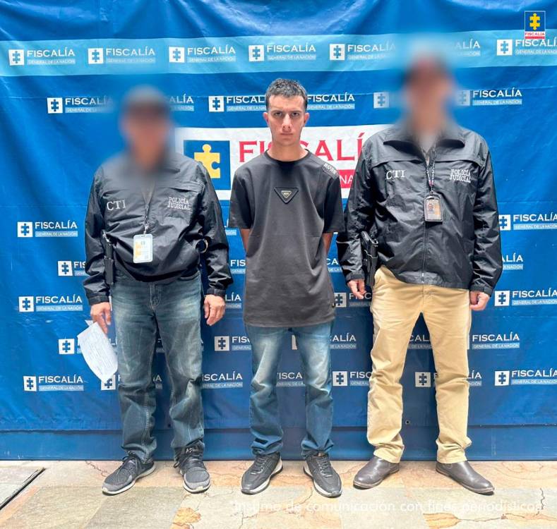 $!Davinson Flórez Laverde fue capturado en Bello por el CTI de la Fiscalía. /FOTO: CORTESÍA