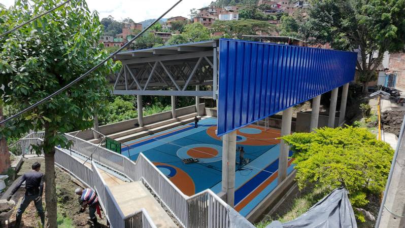 Placa deportiva El Ajizal. FOTO: CORTESÍA