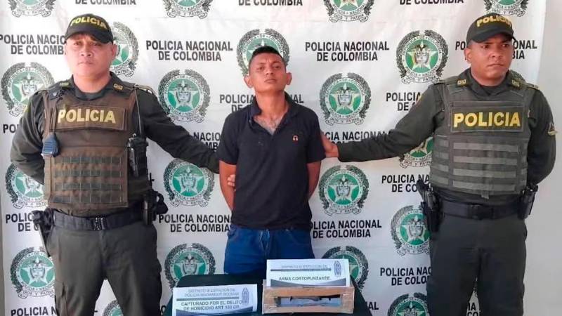 Meza Guerrero tras ser capturado. /FOTO: TOMADA DE LA WEB