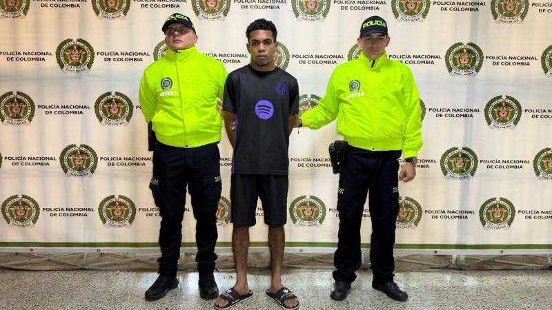 Captura de alias Waoo. FOTO: SECRETARIA DE SEGURIDAD DE MEDELLÍN