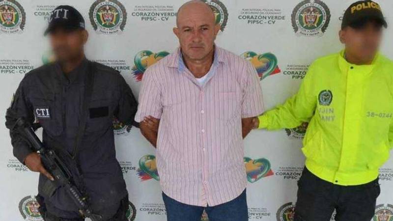 Octavio Cartagena Benítez, alias Gabriel Paraco o don Gabriel, fue capturado en un operativo del CTI y la Policía. Fue señalado como cabecilla de los Urabeños en el Norte de Antioquia y el Valle de Aburrá. FOTO: CORTESÍA