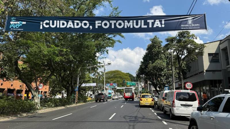 Nuevo sistema de fotodetección en Medellín. FOTO: ALCALDÍA DE MEDELLÍN 