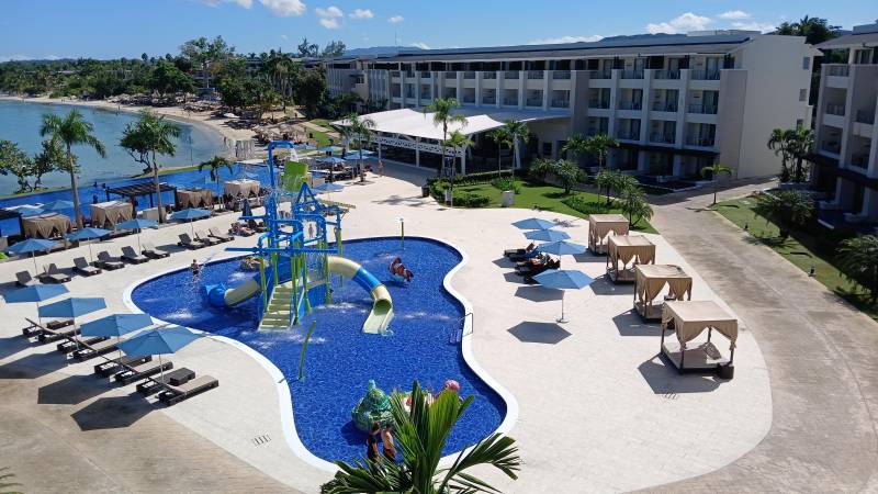 Zona húmeda familiar del resort Royalton Negril. FOTO: JENNIFER VILLAFAÑE