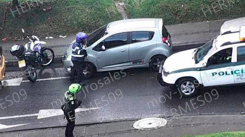 El carro fue ubicado en Robledo. /FOTO: CORTESÍA
