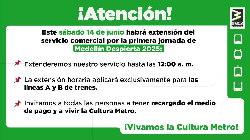 /DISEÑO: METRO DE MEDELLÍN