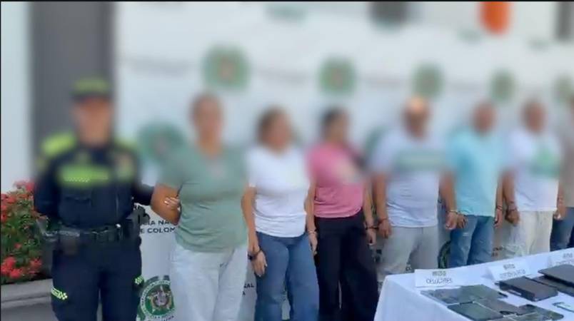 Ellas son las personas capturadas por tráfico de migrantes. FOTO: CORTESÍA POLICÍA NACIONAL