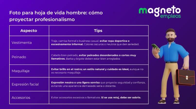 Conozca la importancia de colocar una buena foto en su hoja de vida
