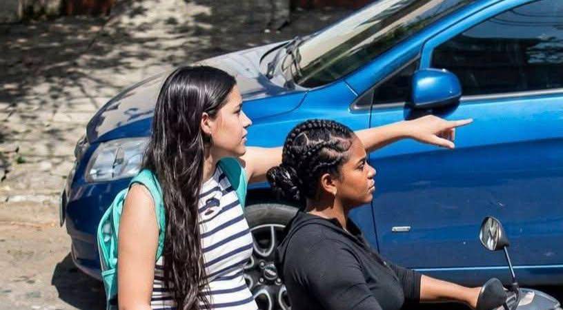 María Camila Potosí junto a Yulieth Cecilia Angulo Escobar, una de las judicializadas por su asesinato. FOTO: CORTESÍA