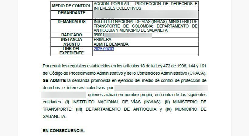 Admitida acción popular para intervención urgente a la loma San José, así como a la vía alterna. FOTO: @ELEFANTESCOL