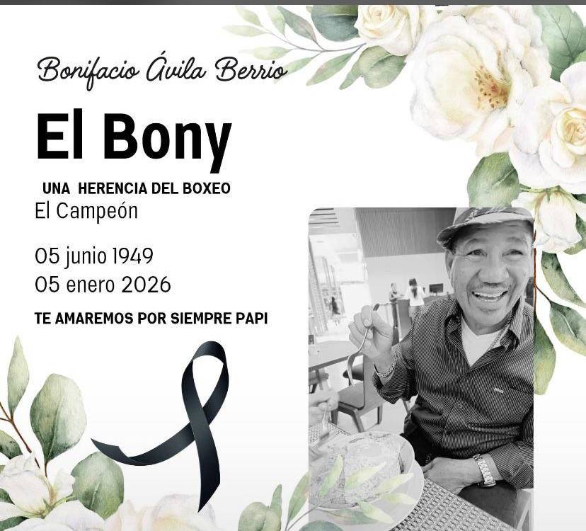 Fallecimiento ‘El Bony’ Ávila. FOTO: @ESTEWILQ