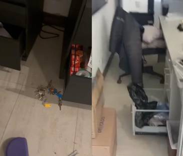 Robo a sede administrativa de Águilas Doradas. FOTO: @AGUILASDORADASR