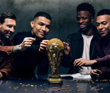 Lionel Messi, Cristiano Ronaldo, Vinícius Jr y Kylian Mbappé son los protagonistas del comercial. FOTO: @GOAL