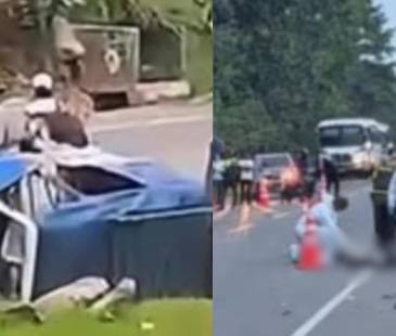 Accidente de motocarguero en Zaragoza (izq.) y accidente en Turbo dejó tres fallecidos (der.). FOTOS: TOMADA DE NP NOTICIAS ONLINA (IZQ.) Y CARACOL RADIO MEDELLÍN (DER.)