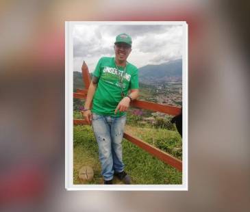 Él era Víctor Hugo Montoya, asesinado en Caldas. FOTO: TOMADA DE REDES SOCIALES 