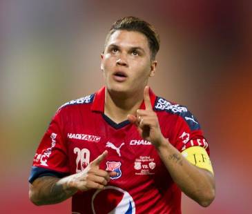 Juan Fernando Quintero en su primer ciclo con el Independiente Medellín. FOTO: MANUEL SALDARRIAGA