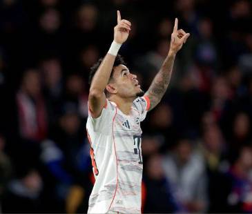 El guajiro Lucho Díaz ajustó 10 anotaciones con la camiseta del Bayern Múnich en todos los torneos que ha jugado. <b><span class="mln_small-caps_mln">/ FOTO: GETTY</span></b>