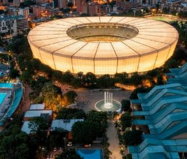 Así se verá el estadio Atanasio Girardot de noche. <b><span class="mln_small-caps_mln">/FOTO: ALCALDÍA DE MEDELLÍN</span></b>