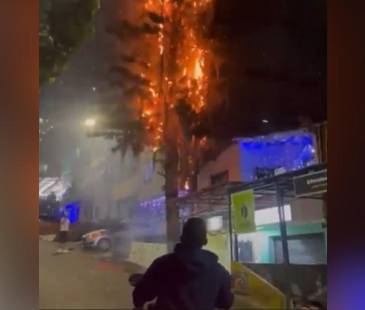 Momento de la emergencia. FOTO: CAPTURA DE VIDEO DENUNCIAS ANTIOQUIA