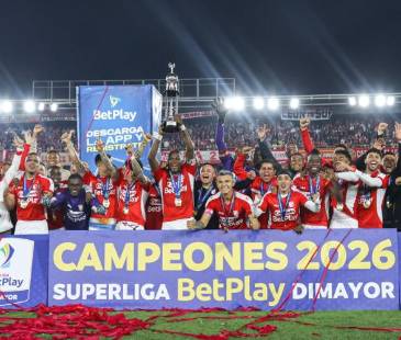 Independiente Santa Fe campeón de la Superliga 2026. FOTO: INDEPENDIENTE SANTA FE 