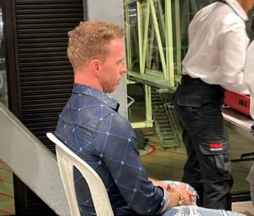 El hombre fue desafiante con la autoridad. FOTO: MIGRACIÓN COLOMBIA