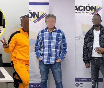 Ellos fueron los tres gringos inadmitidos en el Aeropuerto de Rionegro en las últimas horas. FOTOS: CORTESÍA MIGRACIÓN COLOMBIA