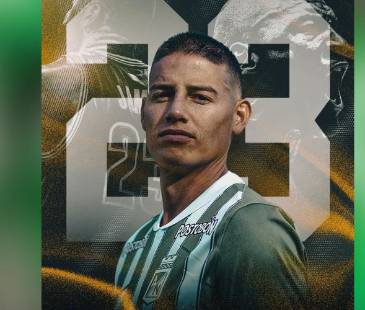 Oficialización dorsal 23 para James Rodríguez en Atlético Nacional. FOTO: CORTESÍA NACIONALOFICIAL