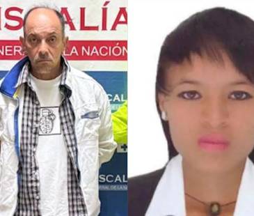 Martín Alonso Garcés Carvajal (izq.), pagará 23 años de cárcel por el asesinato de Luisa María Ramírez Díaz (der.) en Medellín. FOTOS: FISCALÍA Y CORTESÍA