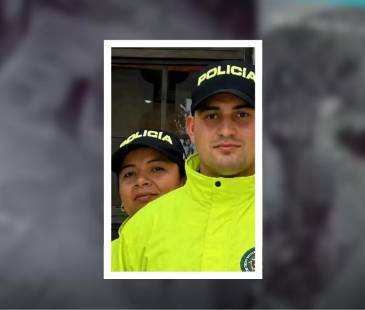 <span class="mln_uppercase_mln">La</span><b><span class="mln_uppercase_mln"> subintendente Yuly Milena Giraldo y el patrullero John Alexander Zapata fueron asesinados en medio de su labor policial. FOTO: CORTESÍA DENUNCIAS ANTIOQUIA </span></b>