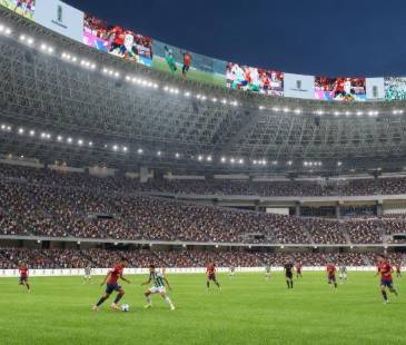 Simulación de partido entre Nacional vs. Medellín en el futuro estadio Atanasio Girardot. Estaría listo en el primer semestre de 2028. FOTO: CORTESÍA ALCALDÍA DE MEDELLÍN
