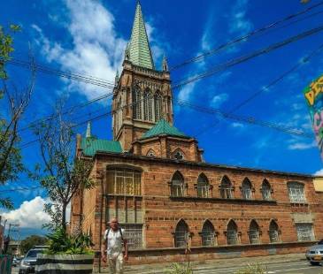 Parroquia Nuestra Señora del Perpetuo Socorro en este sector del centro de Medellín. FOTO: ANDRÉS CAMILO SUÁREZ