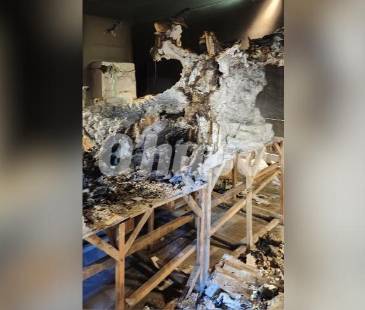 Incendio Casa de la Cultura en El Carmen de Viboral. FOTO: SANTIAGO OCAMPO