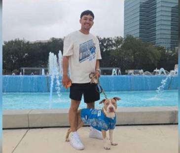 “Es mi mejor amigo”, dijo Jéfferson Chacón sobre su perro Milo en una entrevista. FOTO: CAPTURA DE VIDEO NOTICIAS CARACOL
