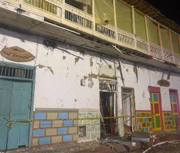 Las autoridades atribuyen lo ocurrido de manera preliminar a las disidencias de las Farc. FOTO: FACEBOOK ANTIOQUIA CONECTA