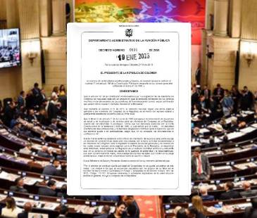 Mediante decreto se eliminó una prima de servicios que gozaban los congresistas. FOTO: COLPRENSA Y MINHACIENDA