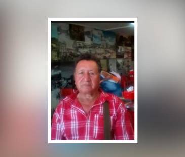 Rafael Toro, de 73 años, se encontraba en una cantera de la vereda La Argentina, en Támesis, cuando ocurrió el sismo. FOTO: CORTESÍA 