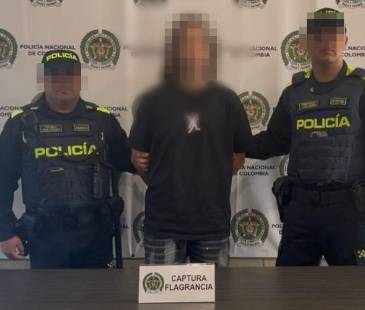<span class="mln_uppercase_mln">Capturado</span><b><span class="mln_uppercase_mln"> por balacera en Aranjuez. FOTO: CORTESÍA POLICÍA METROPOLITANA</span></b>