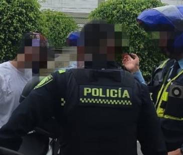 El hombre fue capturado y deberá responder por el delito de agresión a servidor público. FOTO: CORTESÍA