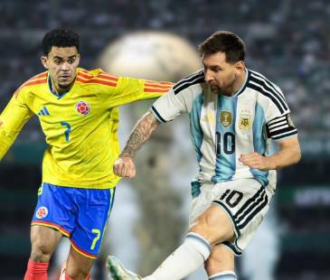 Luis Díaz (Izq.) y Lionel Messi (Der.) son los cracks de sus selecciones, los llamados a sacar la casta en sus debuts mundialistas. FOTOS: INSTAGRAM LUIS DÍAZ Y CORTESÍA SELECCIÓN ARGENTINA