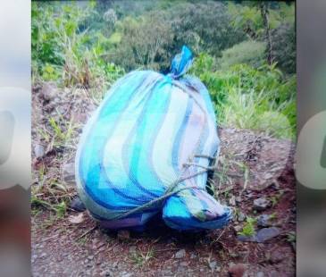 El hecho ocurrió en vía del corregimiento de San Pablo en Támesis. FOTO: CORTESÍA NOTICIAS SUROESTE