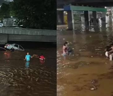 Emergencia por lluvias en Venezuela.FOTO: REDES Y @BOMBEROSCARACAS IG