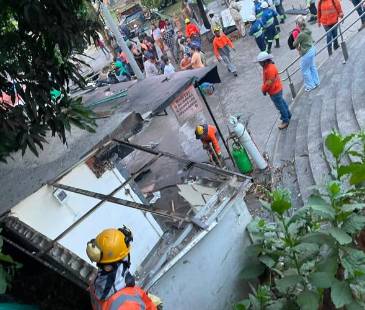 El desalojó contó con la participación de la Policía Metropolitana, Espacio Público, Secretaría de Seguridad, Undmo (antiguo Esmad), entre otros. FOTO: CORTESÍA