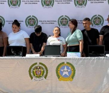 Desmantelan la banda delincuencial Las Pirañas dedicada al hurto de celulares. FOTO: X DE FICO GUTIÉRREZ
