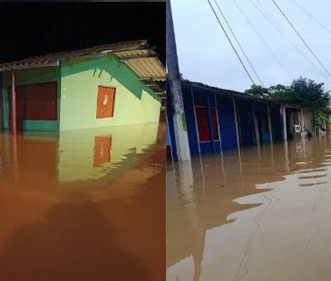 Inundaciones en el municipio de Chigorodó, Urabá antioqueño. FOTO: FACEBOOK DEISY SÁNCHEZ