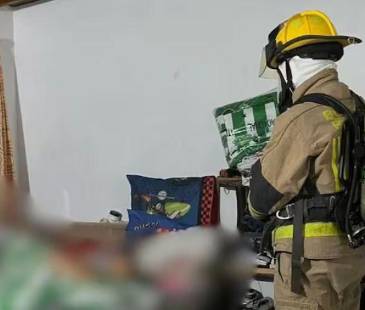 Tanto la pareja como los dos perros fueron encontrados sin signos de violencia. FOTO: BOMBEROS RIONEGRO